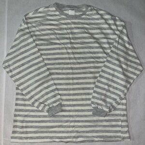 Vintage Men’s US Boys Striped Long Sleeve Pocket Tee Size L